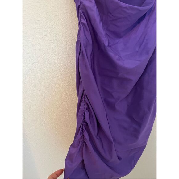 Maje Short Bodycon Purple Dress FR42  NEW NWT - Picture 7 of 11